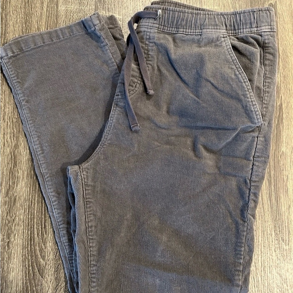 Katin Men's Corduroy Drawstring Pants - Charcoal Gray